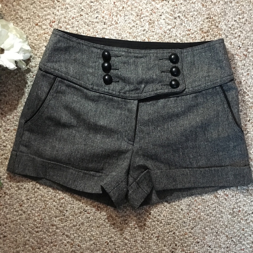 Button Front Cool Weather Shorts